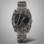 ValoraTime Polaris watch minimal product photograph on a gray background.