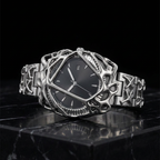 ValoraTime Polaris watch lifestyle photograph resting on a white marble surface.