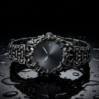 ValoraTime Specter watch in a vertical-format product photograph for Stories and vertical ads.